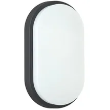 Oktaplex lighting LED Ovalleuchte IP54 10W 800lm Kunststoff 800mm warmweiß anthrazit