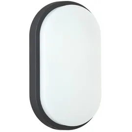 Oktaplex lighting LED Ovalleuchte IP54 10W 800lm Kunststoff 800mm warmweiß anthrazit