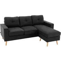 Homcom Ecksofa Leinen, Gummiholz