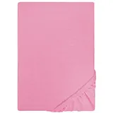 biberna 0077155 Jersey 140 x 200 - 160 x 200 cm pink