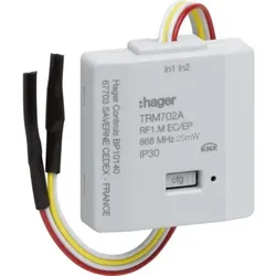 Hager Binäreingang, KNX-RF (Funk), Unterputz, mit LED-Anzeige, 2f, TRM702A