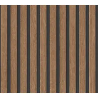 A.S. Création Vliestapete Holzpaneele 0,53 x 10 m 391098 Braun/Schwarz