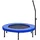 vidaXL Fitness Trampolin 102 cm inkl. Griff und Sicherheitspolster blau