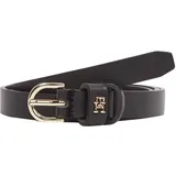 Tommy Hilfiger Damengürtel Leder 1,5 cm Schwarz 85