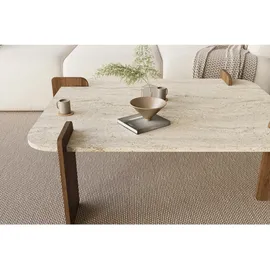 moebel17 Couchtisch Beige, Braun Holzwerkstoff, Quadratisch, 90x35x70 cm, Wohnzimmer, Wohnzimmertische, Couchtische