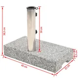 Sonnenschirmständer Granit 22/25/30kg Schirmständer Ständer Mit/ohne 4 Rollen
