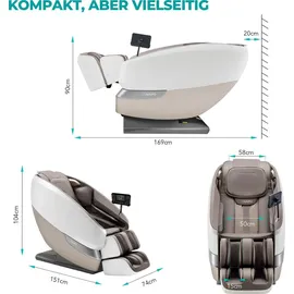 Naipo Aspria Massagesessel, Tai Chi Massagestuhl für Ganzkörpermassage mit Wärmetherapie, Meister für Nacken- und Schultermassage, für Zuhause, Hotels, Salons, Büros verwenden