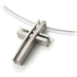Boccia Anhänger Kreuz 0733-02 Titan
