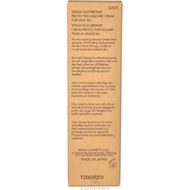 Sensai Silky Bronze Protective Suncare Cream für Gesicht Öl LSF 50 50 ml