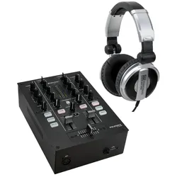 Omnitronic PM-202FX 2-Kanal-DJ-Mixer Effekte Set