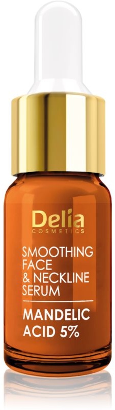 Delia Cosmetics Professional Face Care Mandelic Acid Glättendes Serum mit Hyaluronsäure für Gesicht, Hals und Dekolleté 10 ml