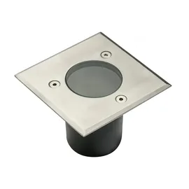 GTV Lighting Bodeneinbaustrahler Edelstahloptik 10 W IP67 ohne Leuchtmittel