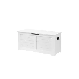 VASAGLE Truhenbank Weiß 100 x 40 x 46 cm