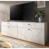inn.furn TV-Lowboard in Weiß Marmor 180 cm Marble
