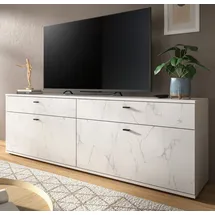 inn.furn TV-Lowboard in Weiß Marmor 180 cm Marble