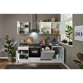 BASIC by Balculina Küchenzeile Jazz 220 cm weiß