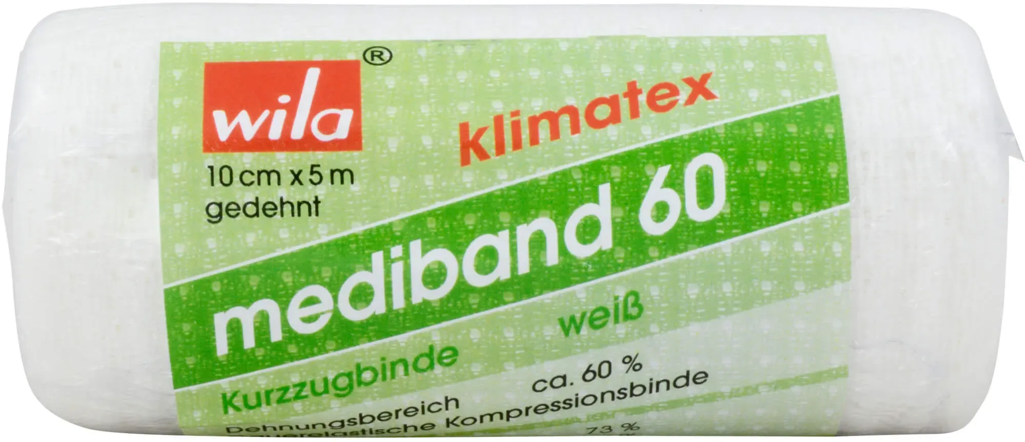 Mediband 60 Kurzzugbinde Klimatex 10cmx5M Weiß 1 ST