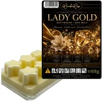 WonderWax Duftwachs WonderWax® Parfume Duftriegel 6 x Duftwachs Sterne Weiß (Lady Gold), Duftrichtung: Lady Gold