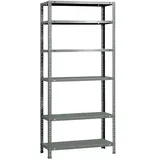 Simon Rack Lagerregal Stahl 200x90x30 grau 6 Fachböden
