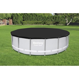 BESTWAY Poolabdeckung rund 488 cm schwarz