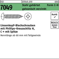 Industrial Quality Supplies ISO 7049 Form C Linsenkopf-Blechschraube VG