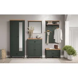 trendteam Stanton 77 x 102 x 39 cm Tannengrün/Evoke Eiche