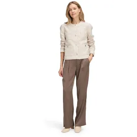 Betty Barclay Damen Blazer-Jacke mit Fransen 36, beige - 36