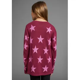 Kidsworld Strickpullover in bordeaux gemustert), | Gr.: 152/158,