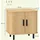 Homcom Nachtschrank 48 x 40 x 48 cm Eiche beige