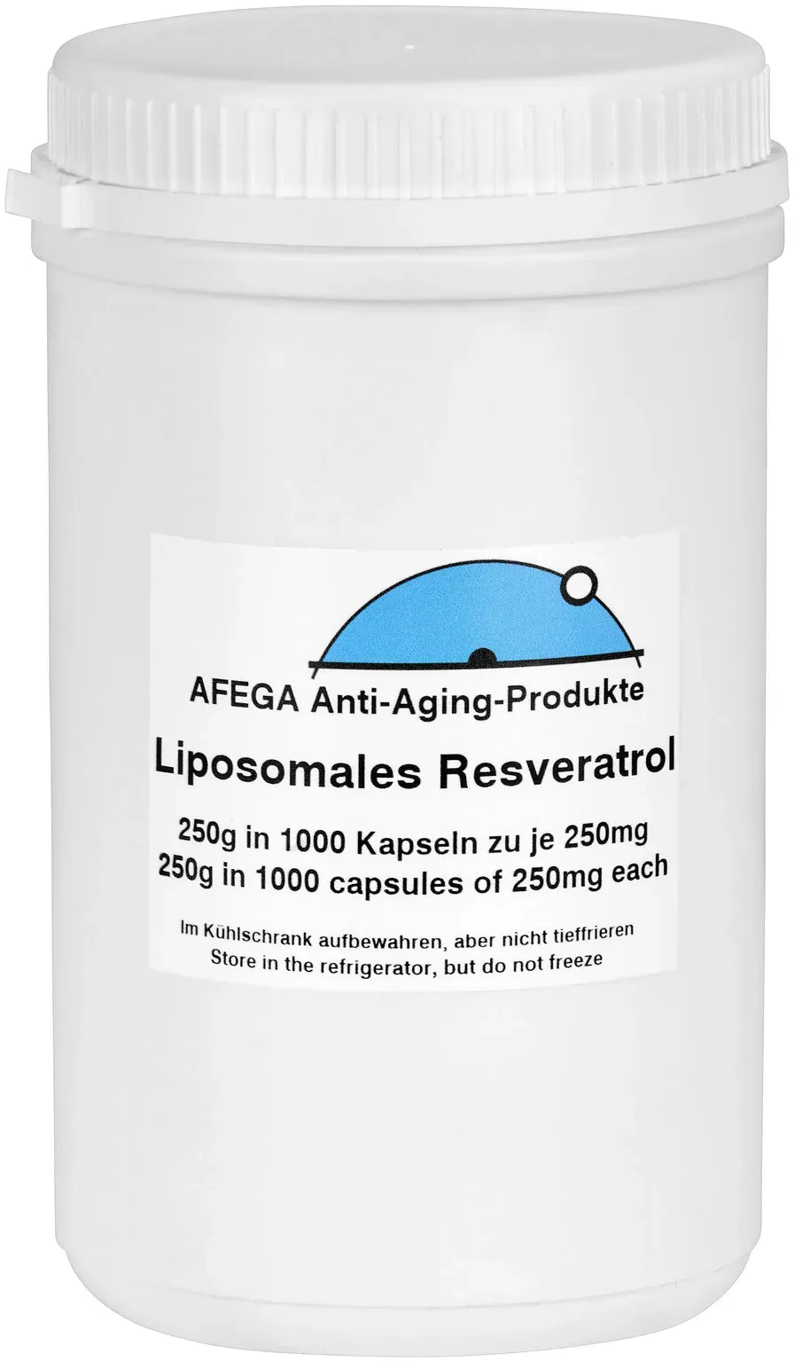 250 g liposomales Resveratrol-Pulver (pflanzenbasiert) - 1.000 Kapseln zu je 250 mg