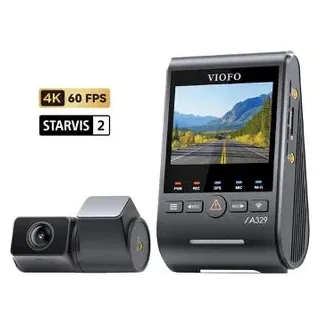 VIOFO A329 2ch 4k 60fps + 2k Wifi Gps Dashcam - Black