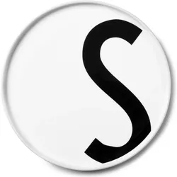 Aj Teller Buchstabe S aus Porzellan