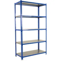 Simonrack Lagerregal Metall 2000x1100x400 mm 5 Fachböden Blau/Verzinkt