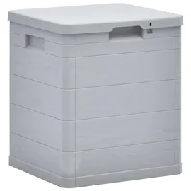 furnicato Garten-Aufbewahrungsbox 42,5 x 50 x 44 cm 1-tlg. hellgrau