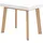 SKRAUT HOME Ausziehtisch 140 x 73 x 90 cm weiß