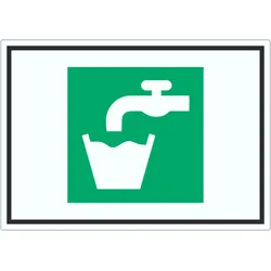 HB-Druck Trinkwasser Symbol Aufkleber A1 (594x841mm)