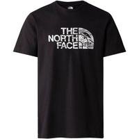 The North Face Herren Woodcut Dome T-Shirt - Schwarz,Weiß - S