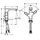 Hansgrohe Urquiola 2-Griff-Waschtischarmatur Brushed Gold Optic