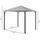 Outsunny Gartenpavillon 3 x 3 m inkl. Seitenteile braun/dunkelgrau
