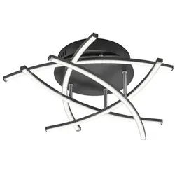 Fischer & Honsel Deckenleuchte »Cross TW«, Metall, 4,5 W - schwarz