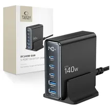 TECH-PROTECT DC140W-GAN 5-PORT PD140W/QC3.0 -