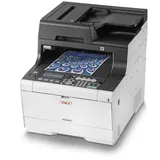 OKI MC563dn 4-in-1-Multifunktionsdrucker (Drucken, Scannen, Kopieren, Faxen, A4, 30 Seiten/Min., 1.200x1.200 dpi, LAN, WLAN optional, Duplexdruck, ADF, max. 60.000 Seiten/Monat)