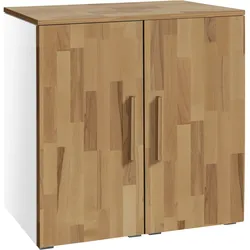 Hasena Accessoires Portina Kommode Massivholz 90x50x86 cm - teilmontiert - Weiß/Braun