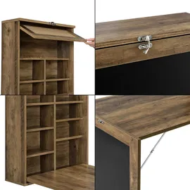 [en.casa] Kläppen 50 x 156 x 91,5 cm Braun
