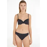 Tommy Hilfiger Bügel-BH "DEMI-BRA", Damen, Gr. 80, Cup D, schwarz, Jersey, Obermaterial: 79% Polyamid, 21% Elasthan, TOMMY HILFIGER UNDERWEAR, unifarben, körpernah, BHs Bügel-BH, mit Tommy Hilfiger Markenlabel