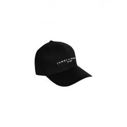 Tommy Hilfiger für Herren. AM0AM07352 Etablierte Kappe schwarz (OSFA), Lässig, Bio-Baumwolle, Nachhaltig
