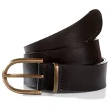 Tom Tailor Ledergürtel mit Dornschließe, Black, 80