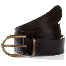 Tom Tailor Ledergürtel mit Dornschließe, Black, 80