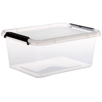 5 five simply smart 5five - transparente plastikdose "clip n box" 12,5l