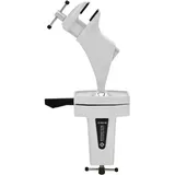 BERNSTEIN Spannfix Kugelgelenk-Schraubstock Drehbar 360° + 45° Neigbar | Weiß | Zum Anklemmen an die Werkbank | Backenbreite 50mm | Tischschraubstock Weiß | Spannweite 70 mm